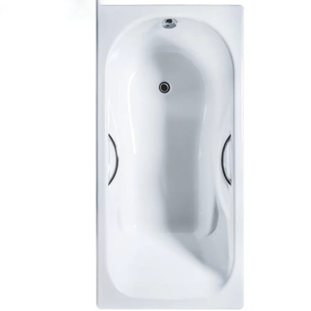 Ванна из чугунного литья эмаль. в комп. с установ. арматурой (комплект 4), 1800мм Сибирячка-У с ручками