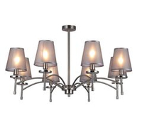 Люстра на штанге Escada Faith 694/8PL Nickel