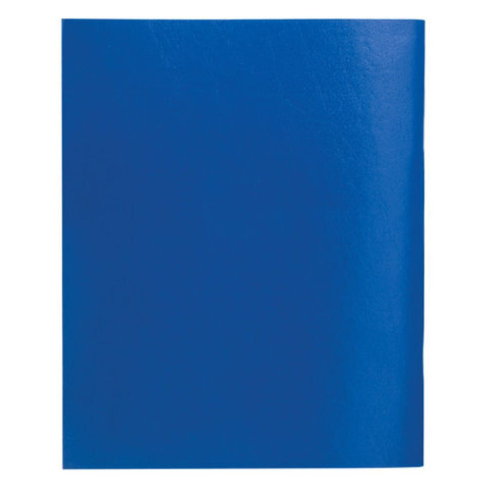 Тетрадь бумвинил, А4, 96 л., скоба, офсет №1, линия, STAFF, СИНИЙ, 403411