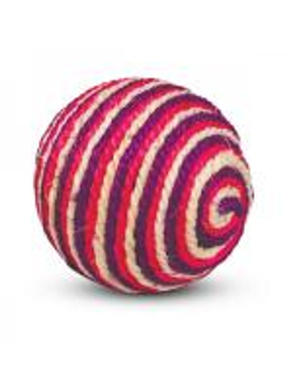 TRIOL Игрушка для кошек шарик из сизаля Шарик, фиолетовый, 95 мм