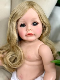 Кукла Реборн виниловая 55см без одежды (FA-028W)