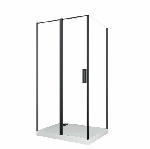 Душевой уголок CeruttiSpa Victoria 120x90 Victoria120B стекло прозрачное/профиль черный матовый