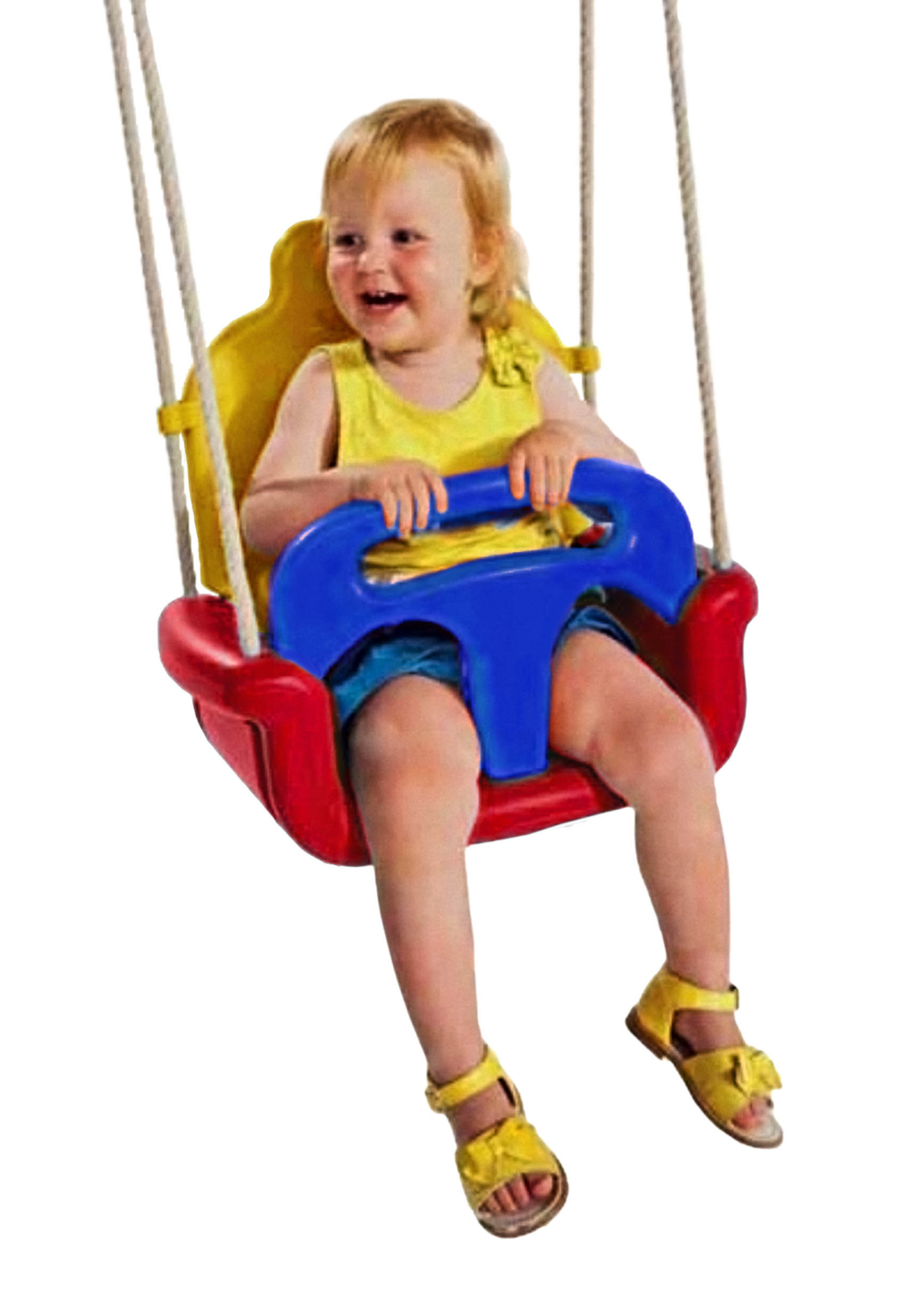 Качели кресло Капризун 3 в 1 красный жёлтый синий FPP-S027