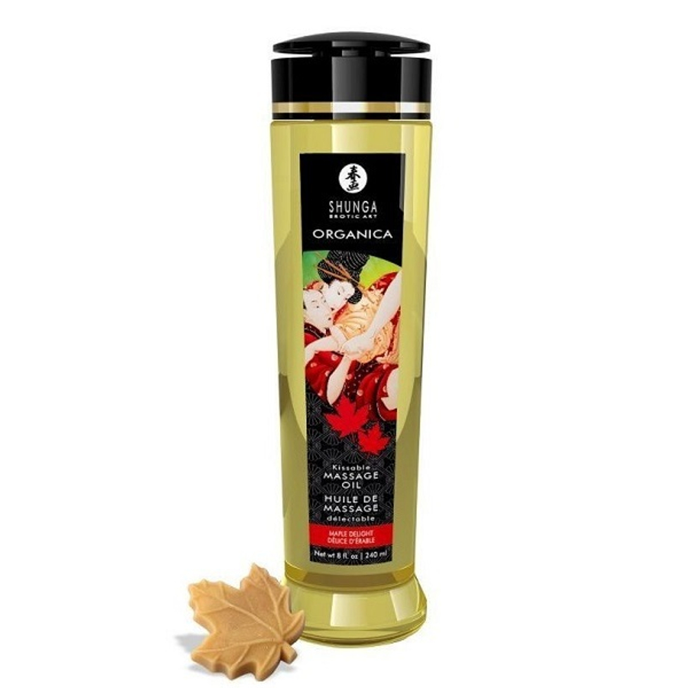 Массажное масло с ароматом кленового сиропа Shunga Organica Maple Delight