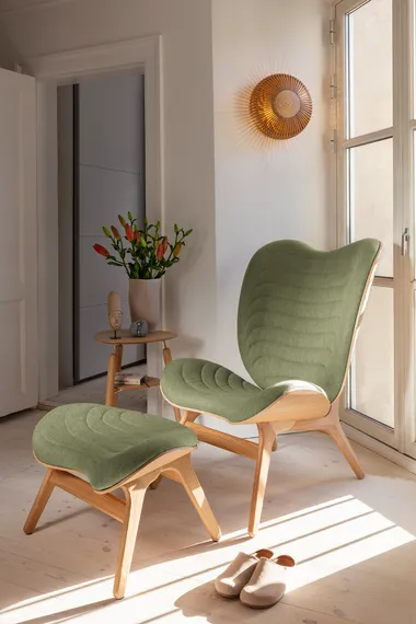 Светильник настенно-потолочный Umage Clava Up Wood, Ø49x16,4, черный дуб