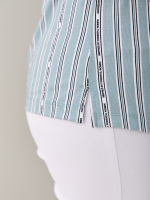 Блузка БЛ-122/шалфей-полоскабуквы