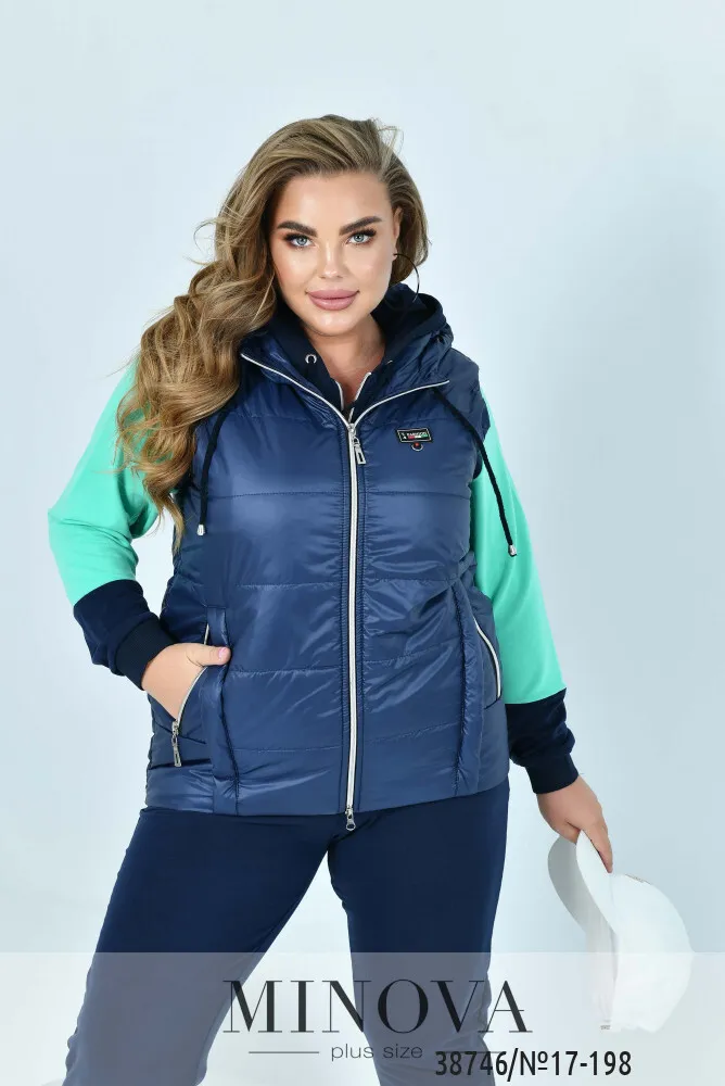 Костюм 17-198-синий-ментол Minova