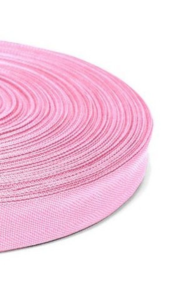 Тесьма окантовочная 450D, ш. 2,2 см, п/э 100%, 2,5 гр/м, розовый