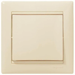 Выключатель одноклавишный Legrand Valena 774301+ рамка Legrand Valena 774351 слоновая кость- 1 шт.