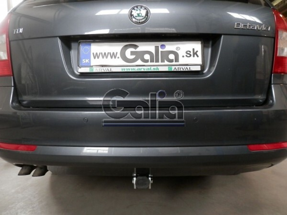 Фаркоп оцинкованный Galia S086C для Skoda Octavia II седан/универсал 2005-2013, Skoda Octavia Scout 2008-2013(паспорт и сертификат в комплекте)(без электрики)