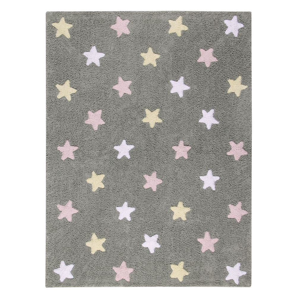 Ковер Lorena Canals Tricolor Stars Grey-Pink (120 x 160 см)