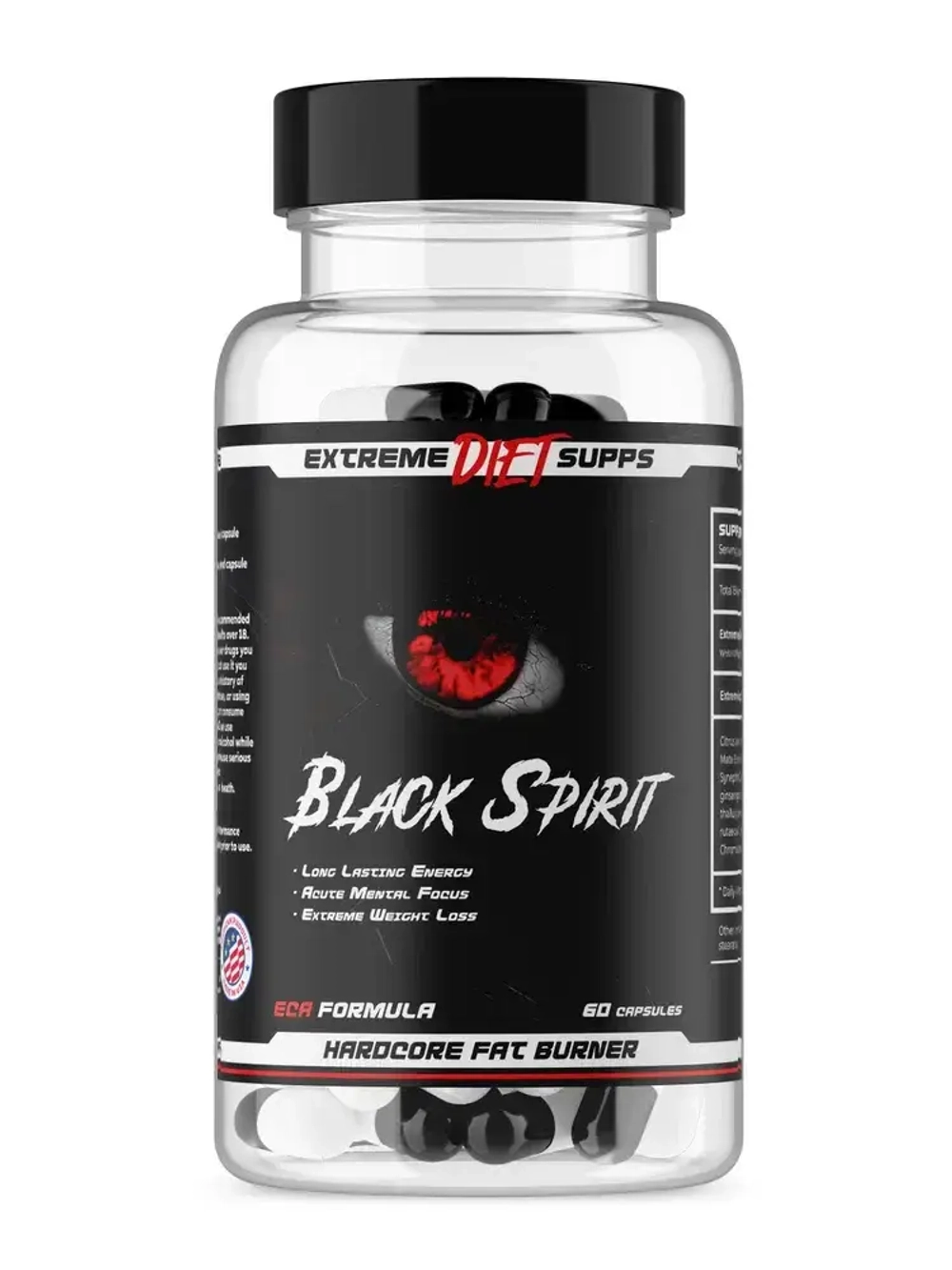 Жиросжигатель ExtremeDietSupps Black Spirit 60 капсул
