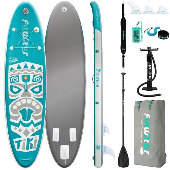 Надувная SUP-доска Funwater FW04A 320x83x15 см полный комплект