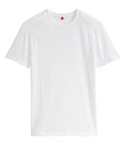 Мужская теннисная футболка Wilson Players Seamless Crew 2.0 - bright white