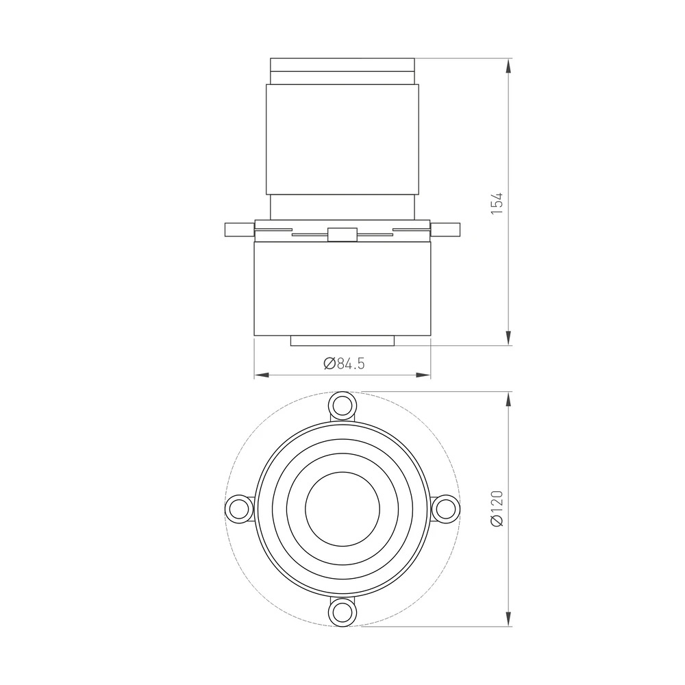 Насадка для трекового светильника LGD-CROPLENS-R85 Arlight 046746