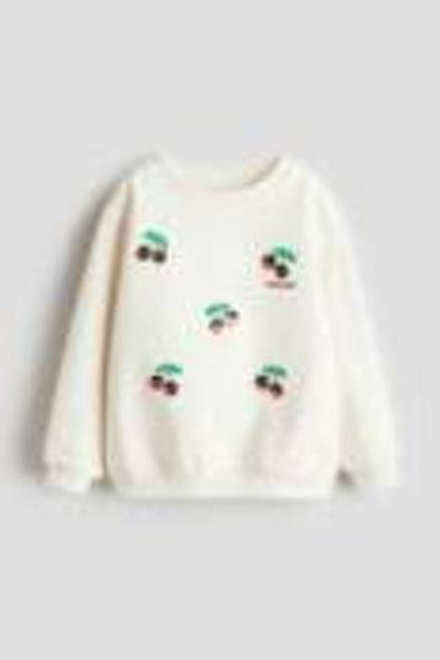 H&M Толстовка с принтом, белый