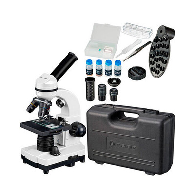 Микроскоп Bresser Junior Biolux SEL 40–1600x, белый, в кейсе