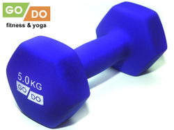 Гантель матовая в неопреновой оболочке GO DO