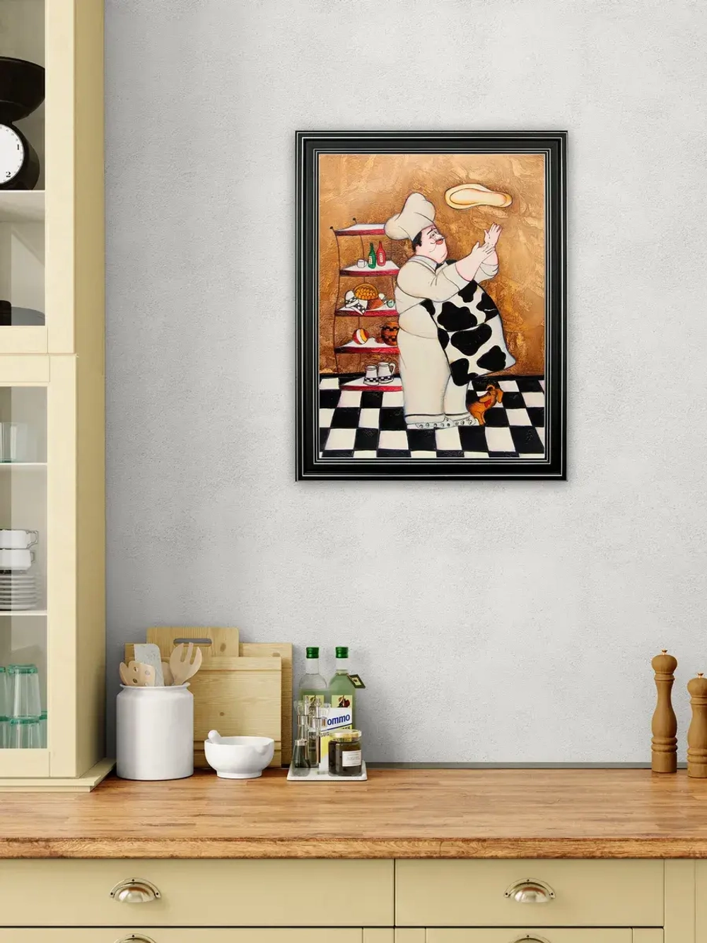 Картина на стену интерьерная для кухни "Повар" 45*35 см