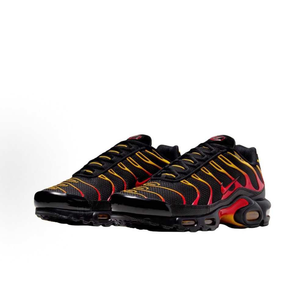 Nike Air Max Plus Black University Red Gold