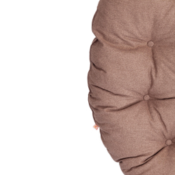 23/01 Матрац для кресла "Папасан" экошерсть, коричневый, 1811-5