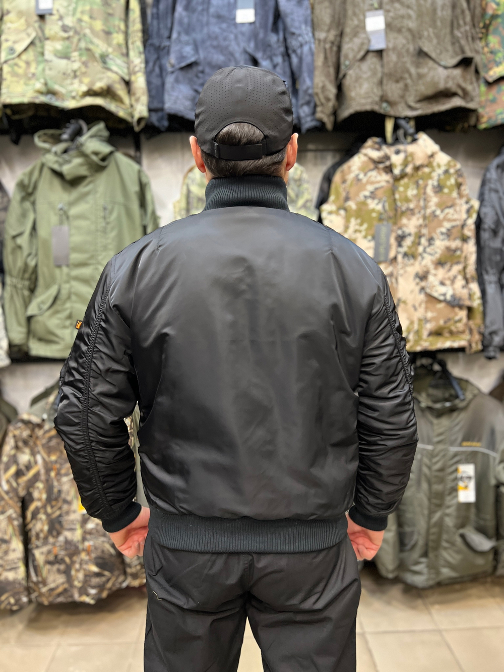 Бомбер Пилот 7.62 Armyfans Зимний Черный