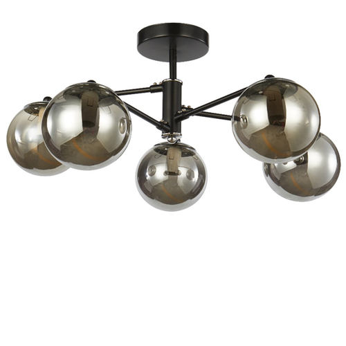 Потолочная люстра Mirastyle WX-70280/5 BK+CR