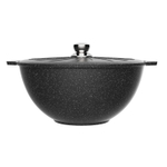 Казан для плова "Мечта" Гранит с металлической крышкой 10л