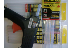 Стержень 6 шт. (200х11 мм; прозрачный) по пластику/стеклу для клеевого пистолета STAYER 2-06821-T-S06