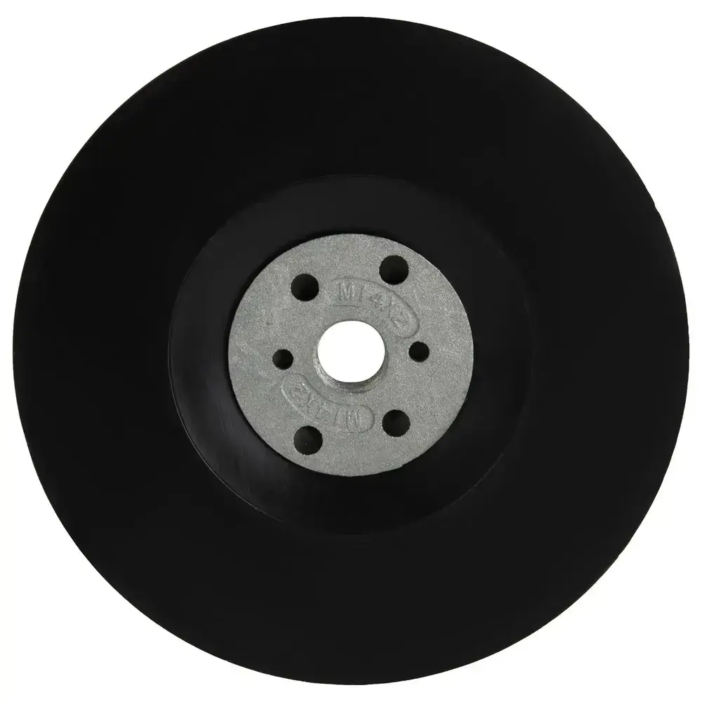 Тарелка опорная гладкая / оправка DEBEVER для фибровых кругов на УШМ 125 мм М14, жесткая