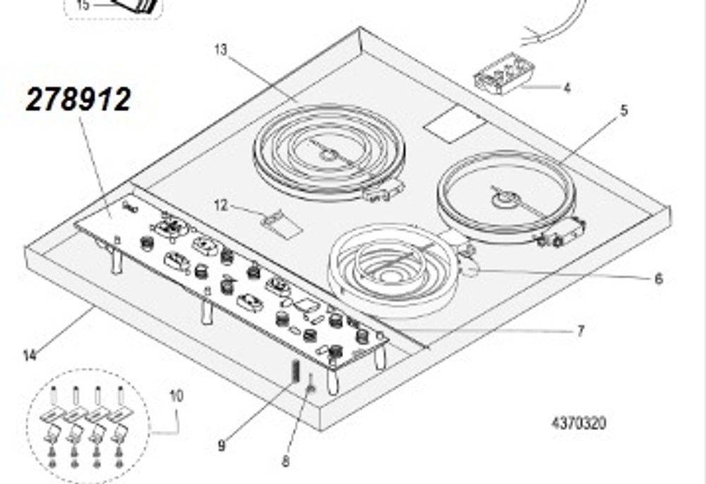 Модуль управления варочной поверхности Hotpoint-Ariston, ARISTON 278912