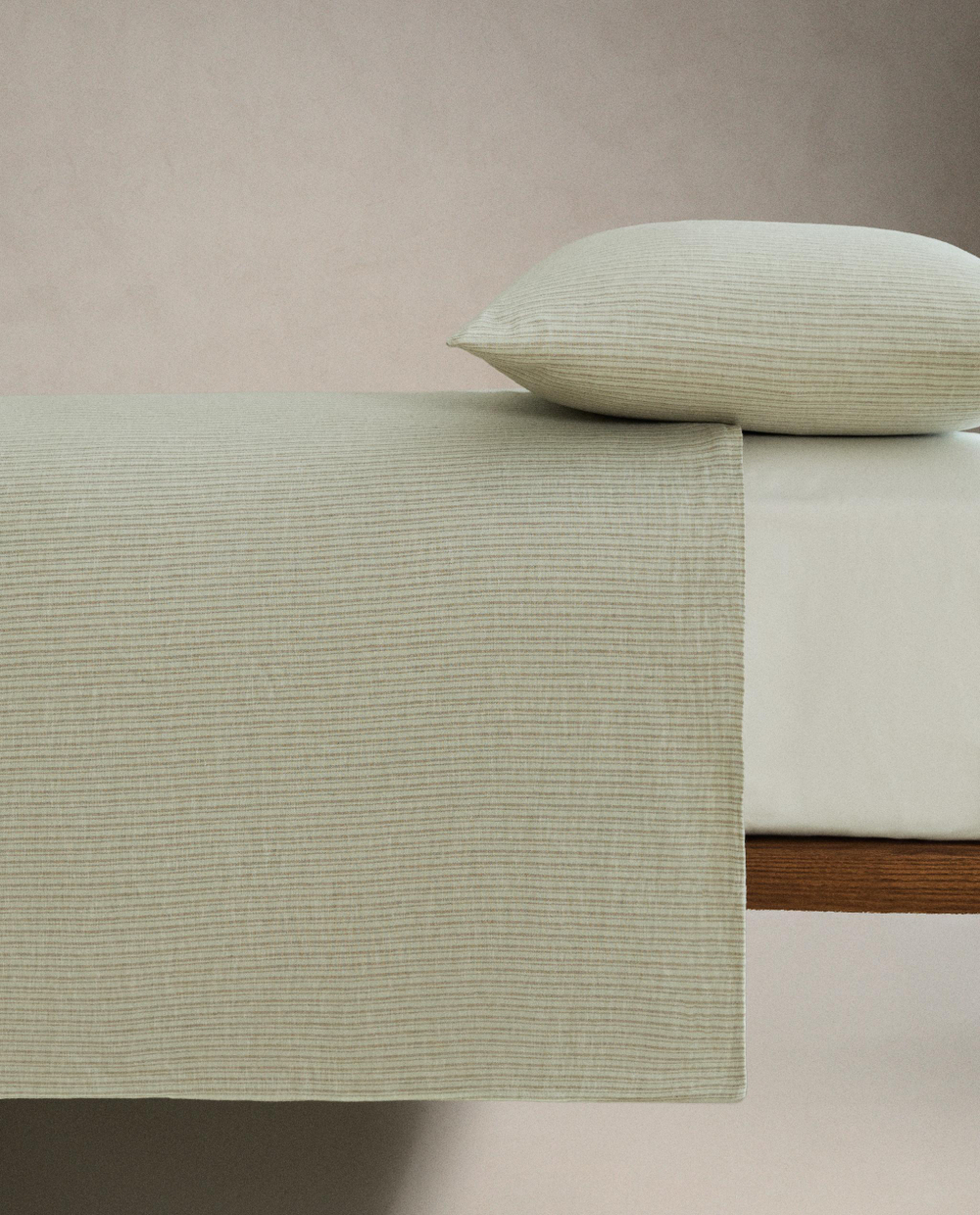 Пододеяльник Zara Home, лён 55%, хлопок 45%, в полоску, 5186/088
