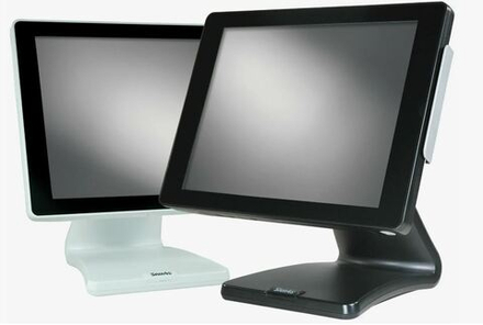 POS-компьютер моноблок Sam4s SPT-S(J6412), 15“ сенсорный (4Gb, SSD 120GB, MSR, черный, J6412 V2, резистивный, SPT-S501)