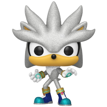 Фигурка Funko POP! Games Sonic the Hedgehog Silver (DGLT) (Exc)