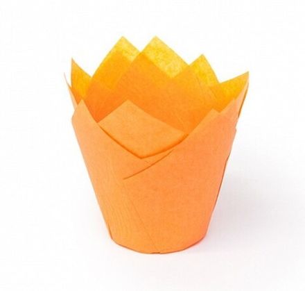 Форма для маффина Тюльпан оранжевый 50*80 мм 200 шт