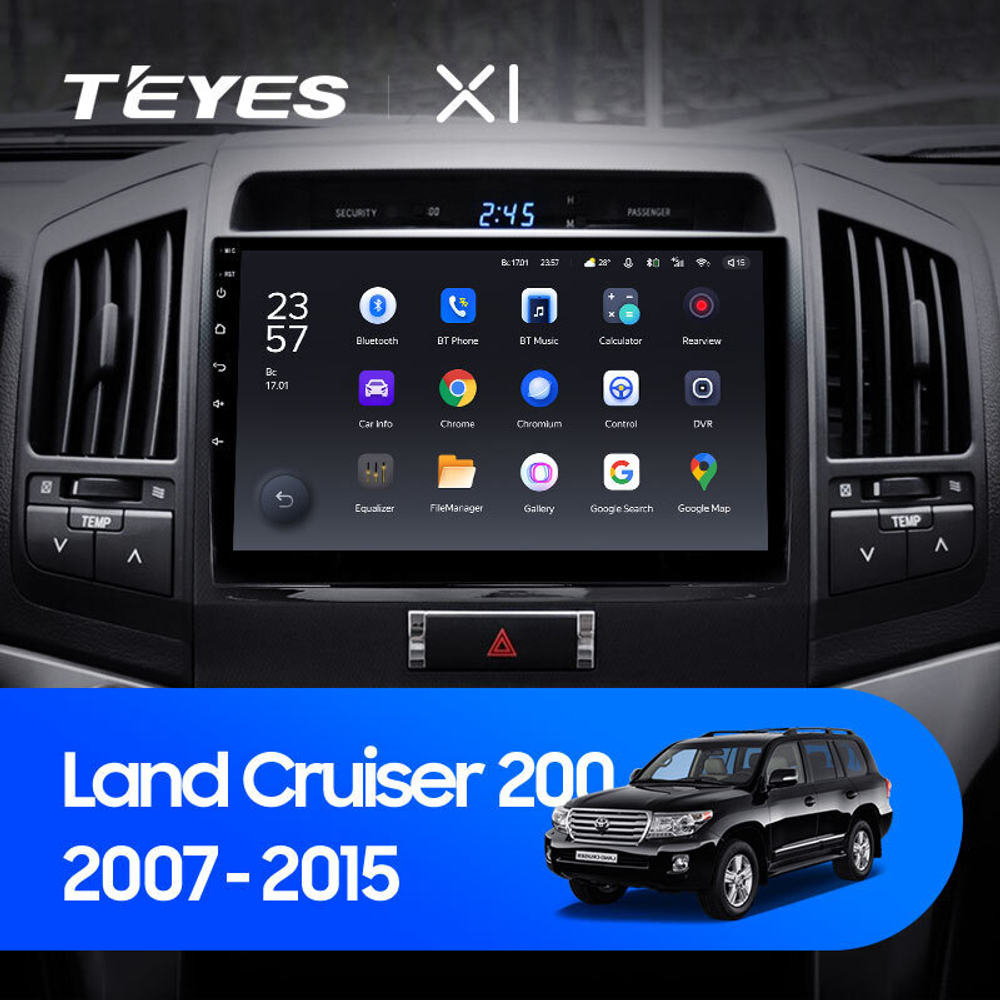 Teyes X1 10,2" для Toyota Land Cruiser 200 2007-2015