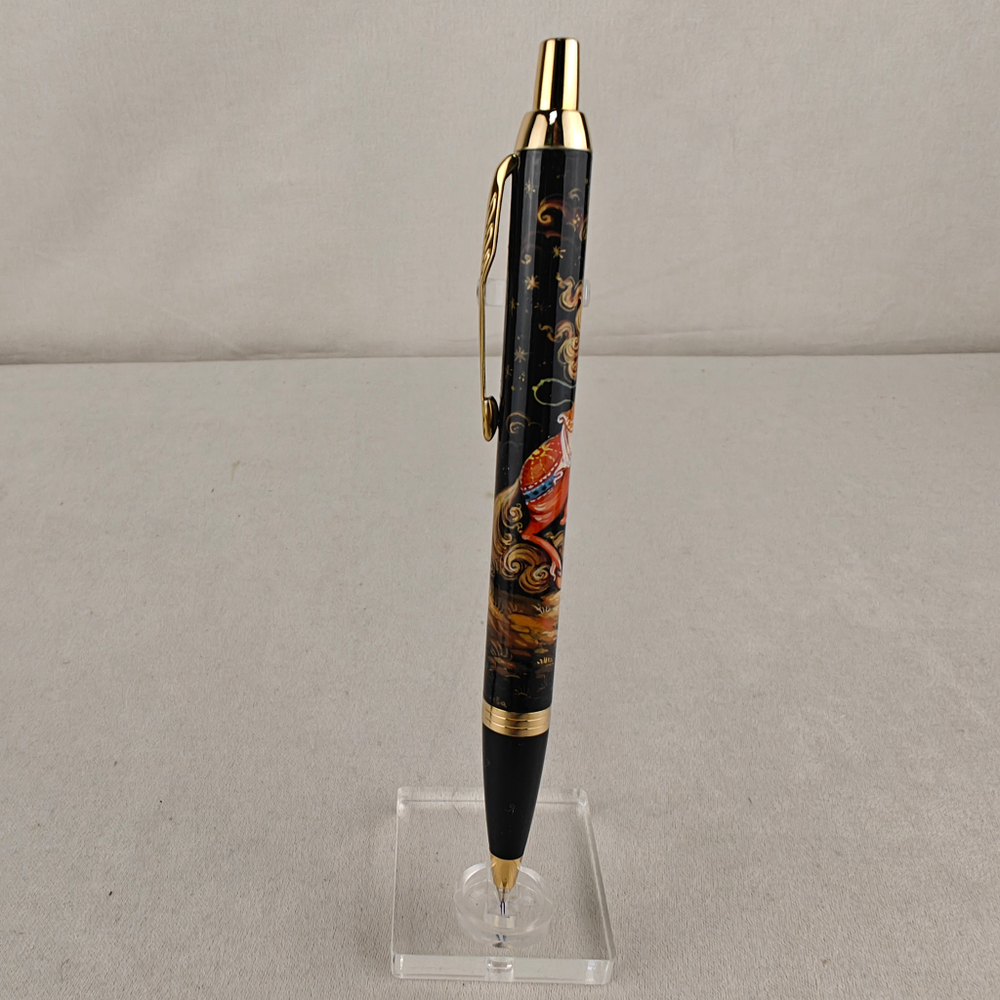 Ручка шариковая Parker "Сказочный конь" красный с ручной росписью в коробке