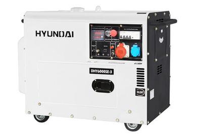 Дизельный генератор (5.5 кВт) HYUNDAI DHY 6000SE-3