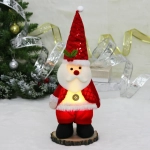 Сувенир новогодний «Новогоднее настроение - Дед Мороз» 14*36*8 см, Красный (с подсветкой)