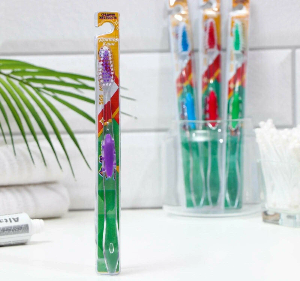 DR.СLEAN Зубная щётка S66 MEDIUM (средняя жёсткость)