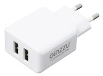 Блок питания Ginzzu GA-3311UW 2×USB / 5 В / 3100 мА