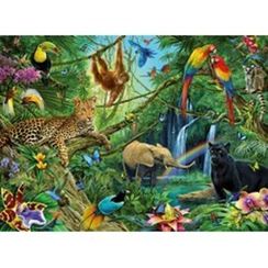 Puzzle  Ravensburger Tiere im Dschungel 200 pcs