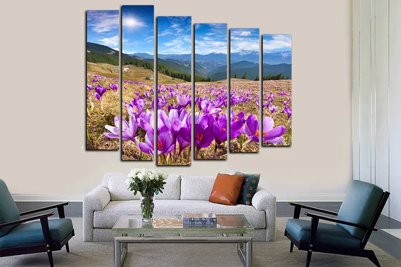 Модульная картина "Горная поляна"