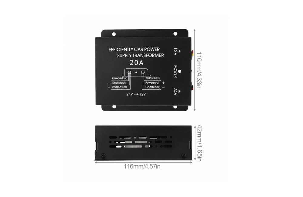 Авто Конвертер 24/12в (20А) CarLive  A4821