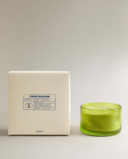 Zara Home Свеча ароматическая Bergamot & Sandalwood 500 г, растительный воск, аромат древесный, Коричневый