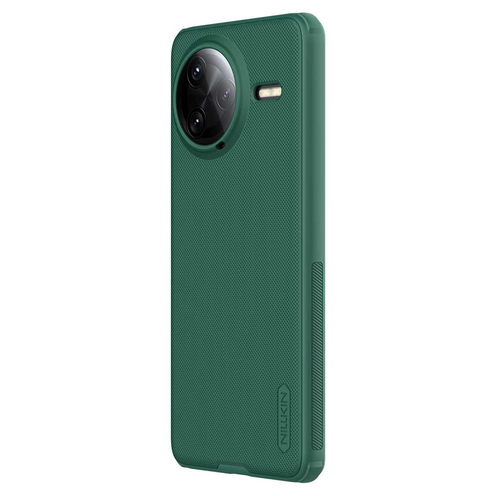 Усиленный защитный чехол зеленого цвета (Dark Green) от Nillkin для Xiaomi Poco F7 Ultra и Redmi K80 Pro, серия Super Frosted Shield Pro