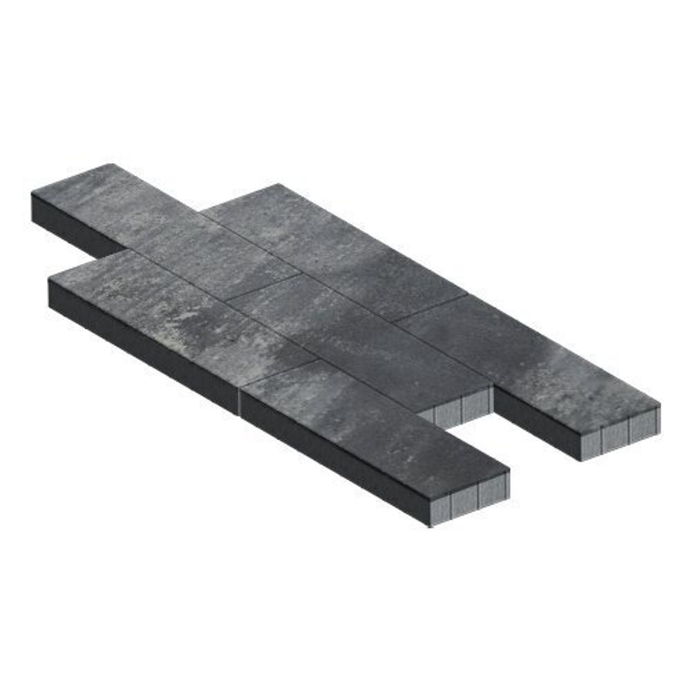 Тротуарная плитка Аликанте, 80 мм, ColorMix Актау, гладкая