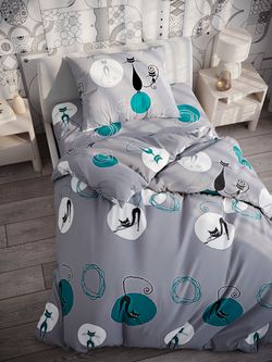 Простынь на резинке Полисатин Simple House "Roxy" 90x200 см