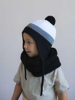 Шапка зимняя вязаная (Монохром) КОДИ