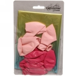 Шар фольгированный 81 см “Цифра 7” с набором шаров (розовый перелив)